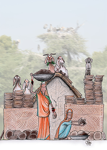 Dung Cakes